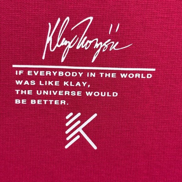 Anta Klay Thompson Graphic T-Shirt Mens 5XL Pink Rocco Basketball Bulldog Print - Picture 5 of 6